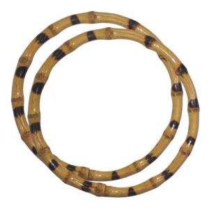 Asa circular madera bambu natural curva 15.8 cm (2 unidades)