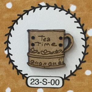 PT Boton madera 23-S-00 Taza Tea Time
