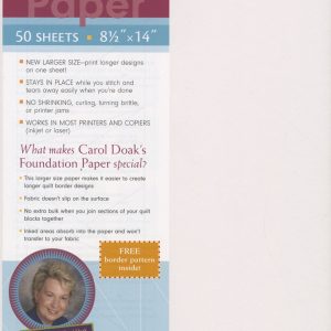 Carol Doak Paper Foundation 8-1/2in x 14in - 50 hojas