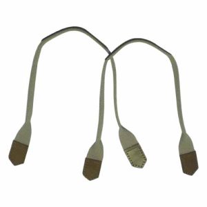 Asa tejido trenzado con piel sintetica plana 60x2 cm Marron