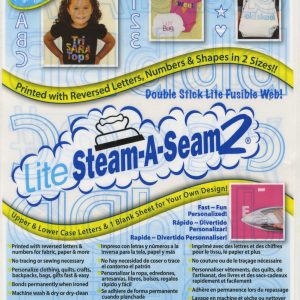 Steam a Seam 2 Lite Entretela sobre 8 hojas 9"X12" Letras Numeros y Formas