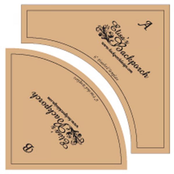 Plantillas Sendero del Borracho (Drunkards Path) 6" - Set de 2 reglas
