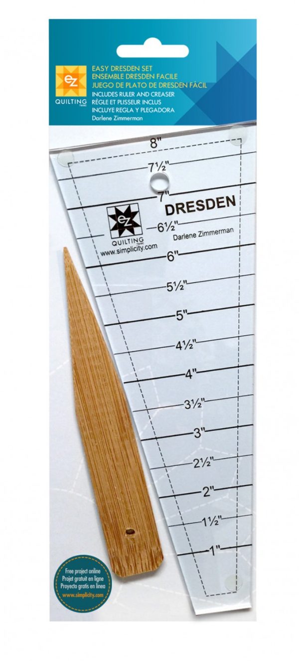 EZ Regla plantilla Easy Dresden 18º - 8" + Marcador madera