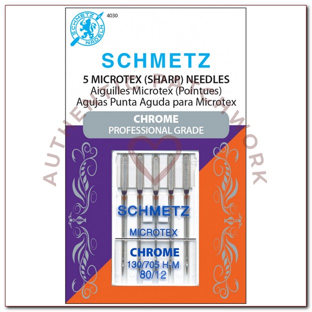 Schmetz agujas máquina coser Microtex N Variado (60, 70 y 80)
