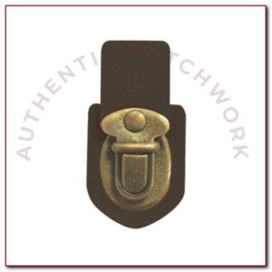 Cierre de hebilla con piel vegana corto negro 4 x 5 x 7,3 cm (1 unidad)