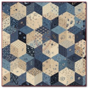 Marcus Fabrics Patchwork Stars by Pam Buda R171340D-BLUE