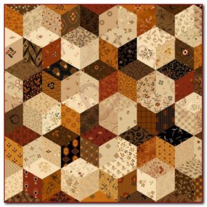 Marcus Fabrics Patchwork Stars by Pam Buda R171340D-CHEDDAR