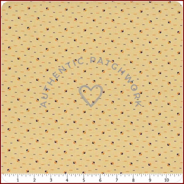 Marcus Fabrics Indigo and Cheddar 0777Tan
