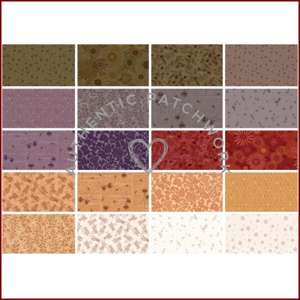 Henry Glass Thistle & Rye by Janet Nesbitt Bundle 20 FQ