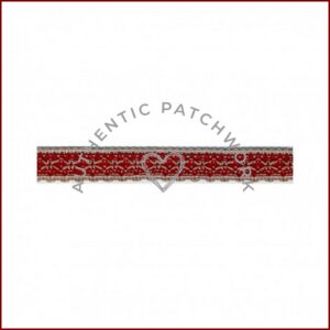 Cinta Entredos Rustico 10 mm Granate (1 metro)