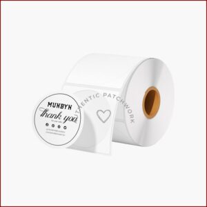 Etiquetas térmicas circulares 5 cm Blanco - rollo 750 uds (Disponible 2 Quincena Noviembre)