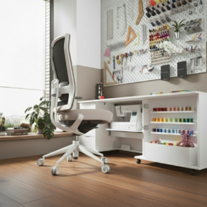 Mueble blanco de costura WALLABY (AUTOMONTABLE)